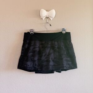 lululemon athletica Black Camo Athletic Skirt